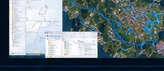 Custom desktop software with mapping